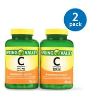 Sinus Tablet Vitamins - (2 Pack) Spring Valley Vitamin C Tablets, 500 mg, 250 Ct, 2 Pk