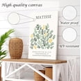 thumbnail image 4 of Induslyfe Framed Green Wall Art Canvas Decor Set of 3, Matisse Wall Art Framed Prints Posters Mid Century Modern Art, Aesthetic Floral Botanical wall art for bedroom, living room bathroom 18x24, 4 of 7