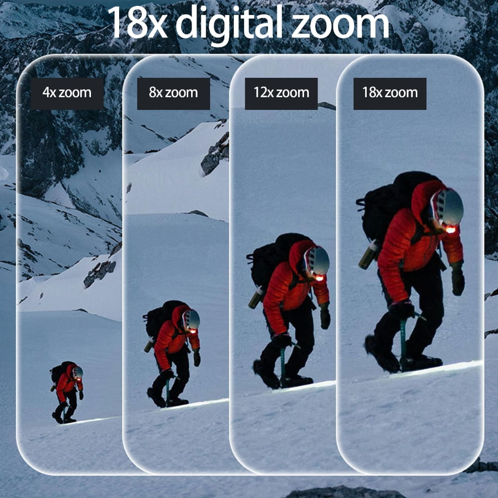 Vlog Digital Camera With Flip Screen 5K 75MP Photos 18X Zooming Auto Focusing