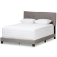 thumbnail image 1 of Baxton Studio Hampton Tufted Full Low Profile Bed in Light Gray, 1 of 7
