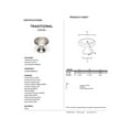 thumbnail image 2 of Alno A1151-MB Alno 1-1/4" Cabinet Knob Matte Black, 2 of 2