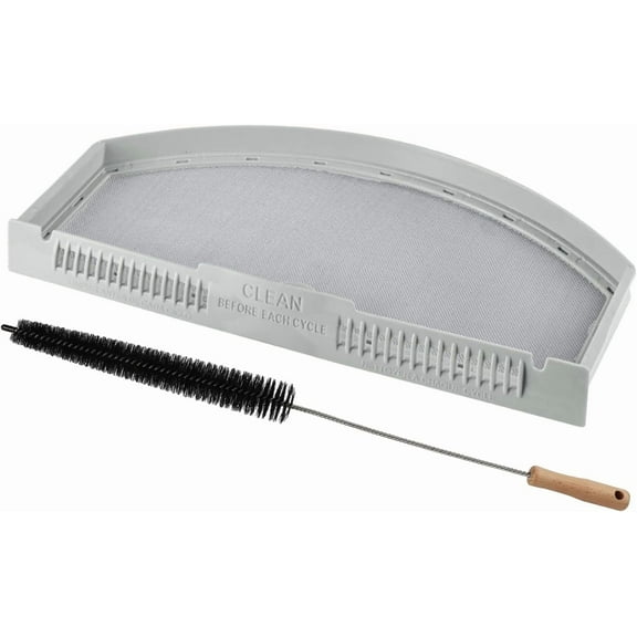 Upgraded WE03X23881 Dryer Lint Screen Filter Replacement for GE Dryer, GTD65EBSJ3WS GTD33EASK0WW GTD42EASJ2WW GTD42GASJ2WW GTD45EASJ2WS PS11763056 Stainless Steel Metal Screen with Cleaner Kit Brush