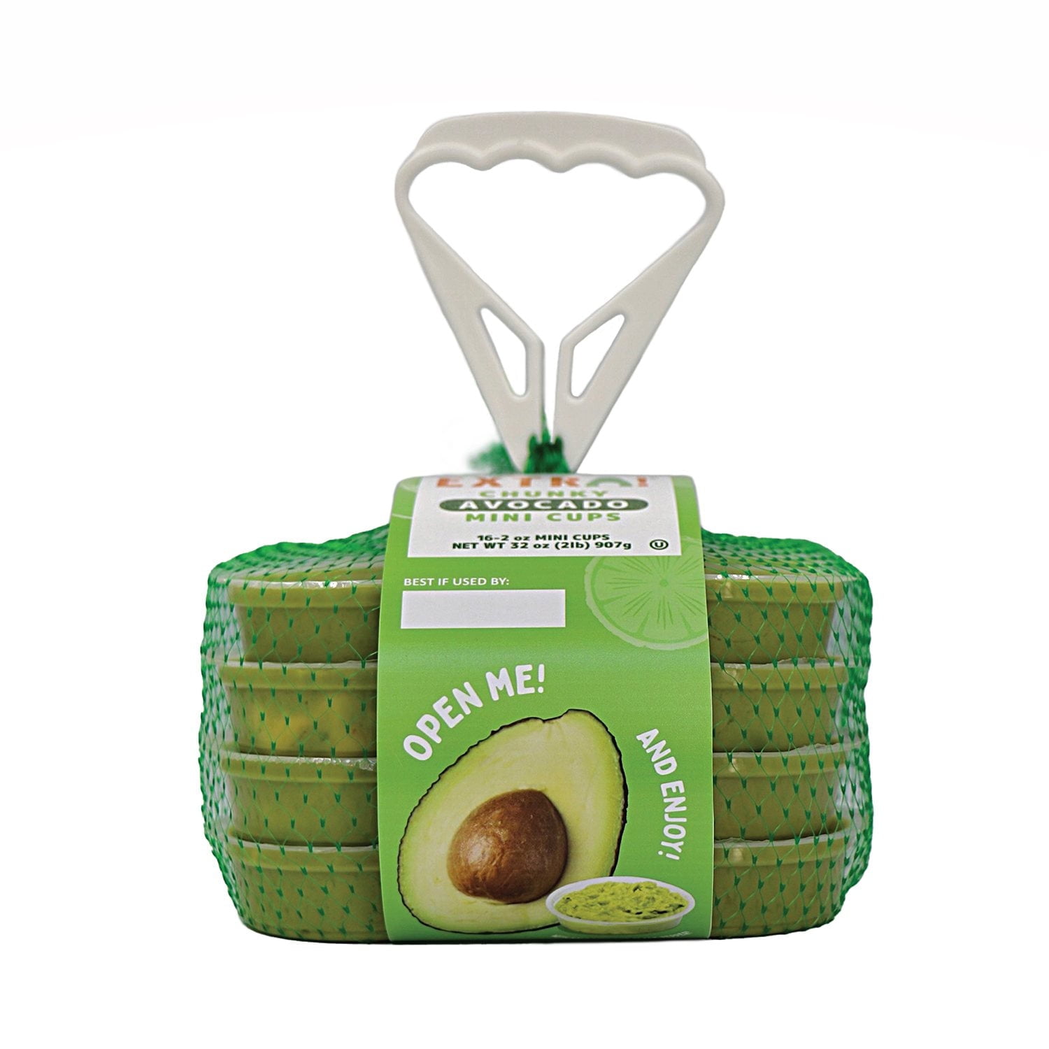 Extra! Chunky Avocado Spread 2 Pack (2 oz. Cups, 16 ct.) with bowl by OMA