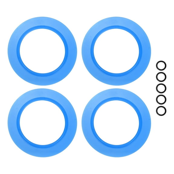 4  Pack Flush Valve Seal 2.76" ID. x 4.25" OD. Silicone Toilet Gasket, Dark Blue