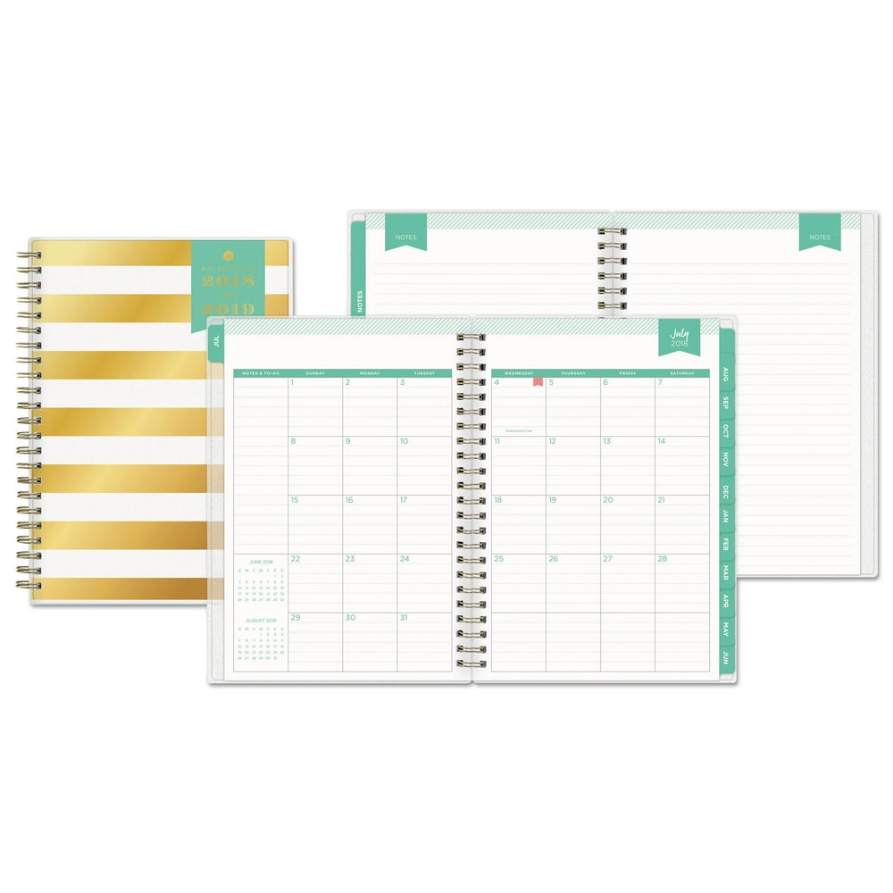 Blue Sky Day Designer Academic Weekly/Monthly Frosted Planner, 5 7/8 x