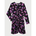 thumbnail image 5 of Scoop Girls Ruched Dress with Long Sleeves, Sizes 4-18, 5 of 5
