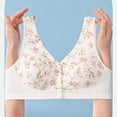 thumbnail image 3 of Gytharion Women's Large-size Bras Front-buttoned Wireless Adjustable Straps Bras Printed Comfortable Everyday Bras,36B-48C, 3 of 5