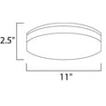 thumbnail image 2 of Profile Ee-12W 1 Led Flush Mount In  Style-11 Inches Wide By 2.5 Inches High Maxim Lighting 87582Wtwt, 2 of 3