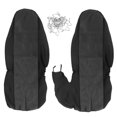 thumbnail image 6 of 2pcs Front Car Seat Covers Center Fit for Ford Ranger 60/40 Highback 1998-2003, Interior Automotive Car Front Seats Only (Console armrest Cover Not Included), Black+Dark Gray, 6 of 11