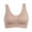 Beige, variant on Women Sport Bras Solid Color Seamless Comfortable Breathable Tank Top Underwear for Fitness Yoga S-3XL