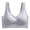 Grey, variant on Women's Seamless Wireless V Neck Everyday Bra, JIANLAI Wide Strap Comfort Soft Full Coverage Sleep Bra