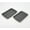 Black, variant on Open Box Henning Lee 2-Pc Medium & Large Rectangle Non-Slip Serving Trays