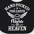 thumbnail image 4 of Inktastic Handpicked for Earth by My Nana in Heaven with Angel Wings Boys or Girls Baby Bib, 4 of 4