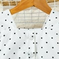 thumbnail image 5 of Toddler Girl Outfits Kids Girls Short Sleeve Vintage Polka Dots Dress In 50S Style Girls Summer Clothes White 4 Years-5 Years, 5 of 7