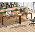 thumbnail image 5 of YRLLENSDAN 47 inch Computer Desk,Office Desk with Metal Frame,Modern Simple Style for Home Office Study,Writing for Small Space, Vintage, 5 of 8