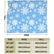 thumbnail image 3 of Manta de invierno con copos de nieve azules, ultra suave, cálida y para todas las estaciones, manta decorativa de vellón para cama, silla, coche, sofá, dormitorio, 50 x 40 pulgadas, 3 of 8