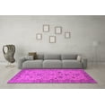 thumbnail image 3 of Ahgly Company Indoor Square Oriental Pink Traditional Area Rugs, 4' Square, 3 of 4