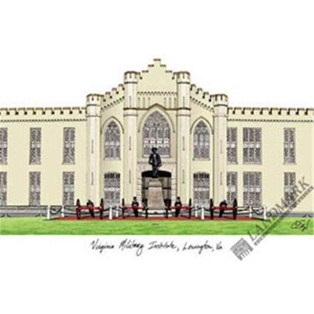 Virginia Military InstituteCampus Images Lithograph Print