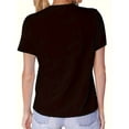 thumbnail image 2 of Graphic Print Crew Neck T-Shirt, Casual Short Sleeve Top For Spring & Summer, Women's Clothing, 2 of 5
