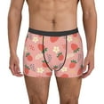 thumbnail image 2 of Bingfone Strawberry Floral Men's Underwear - Casual Stretch Boxer Briefs-X-Large, 2 of 7