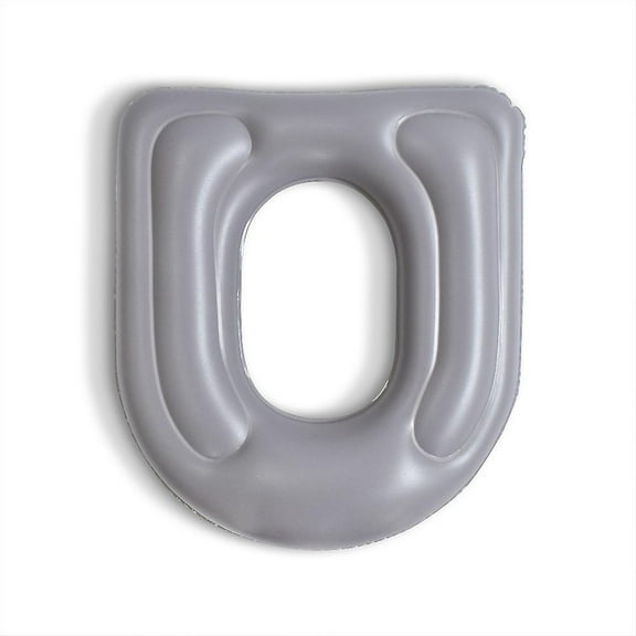 Toilet Seat Cushion, Inflatable Toilet Assistance Cushion With Suction Cups Fits Standard Elongated Toilet Seat, Bathroom Elevated Seat Support Pad Fo