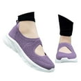 thumbnail image 3 of Womens Shoes,Comfortable Shoes Knitted Mesh Soft Bottom for Casual Wear Comfortable Shoes for Shallow Mouth,Shoes for Women,Purple,9, 3 of 9