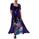 thumbnail image 2 of Vestido camisero de dos piezas con chal suelto de manga corta de chifón informal a la moda para mujer con tirantes Fridja  nalpqowj27620, 2 of 7