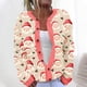 thumbnail image 1 of Cárdigan informal de punto con estampado navideño para mujer, chaqueta con botones y abrigo para mujer, 1 of 5