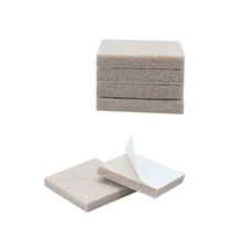 Unique Bargains 6pcs Felt Furniture Pads Square 1 3/4" Floor Protector for Stool Legs Feet