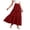 Red, variant on Arlun Women's Summer Casual Elegant Smock Layered Tiered Maxi Skirts High Waisted a Line Flowy Long Skirts Lightweight Breathable Comfy Boho Beach Long Skirt White XL