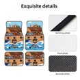thumbnail image 3 of Daiia Animals on Noah's Ark Printed Car Floor Mats Set of 4, Durable Non Slip Auto Floor Carpet, Car Interior Carpets Proof Foot Pads Anti-Slip Cushion Automoetive Accessories, 3 of 6
