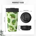 thumbnail image 3 of Lsque Broccoli 3 Pattern Travel Coffee Mug 16oz: Insulated Coffee Cup with Leakproof Lid, Coffee Tumbler, Reusable Coffee Cups with Seal Lid, 3 of 8