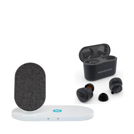 UPC: 0196271057239 | Beyerdynamic Free BYRD True Wireless Bluetooth In-Ear Headphones (Black) with Power Dual Pad bundle