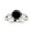 Platinum, variant on 2 to 5 Carat Designer Twisting Eternity Channel Set Four Prong Diamond Engagement Ring with a Black Diamond Heirloom Quality Center Platinum 2 Carat Center Size: 5