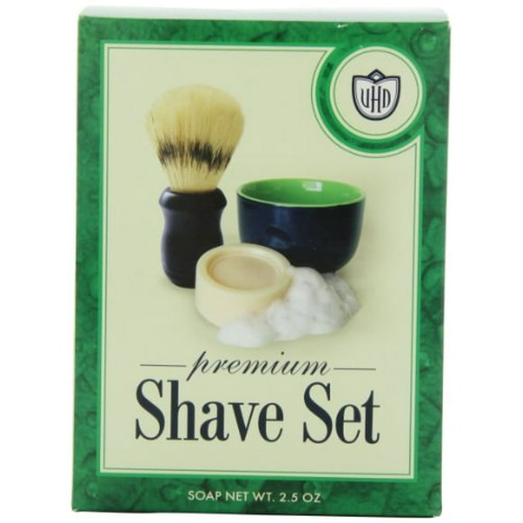 Van Der Hagen Ensemble de Rasage Premium (2.5 oz. Savon, Bol, Brosse)