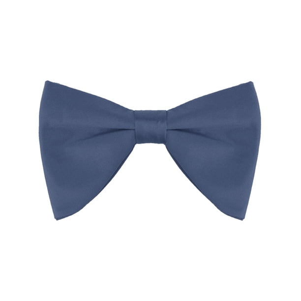 INSPIRAR CHIC Pajarita Clásica de Satén de Color Sólido para el Día del Padre para Traje Formal Azul Marino