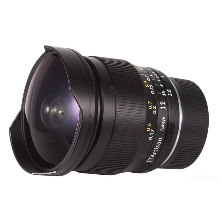 TTArtisan 11mm F2.8 Full Frame Ultra-Wide Fisheye Manual Lens for Sony E  Mount A7, A7II (A7M2), A7III, (A7M3), A7R, A7RII (A7RM2), A7RIII (A7RM3), 