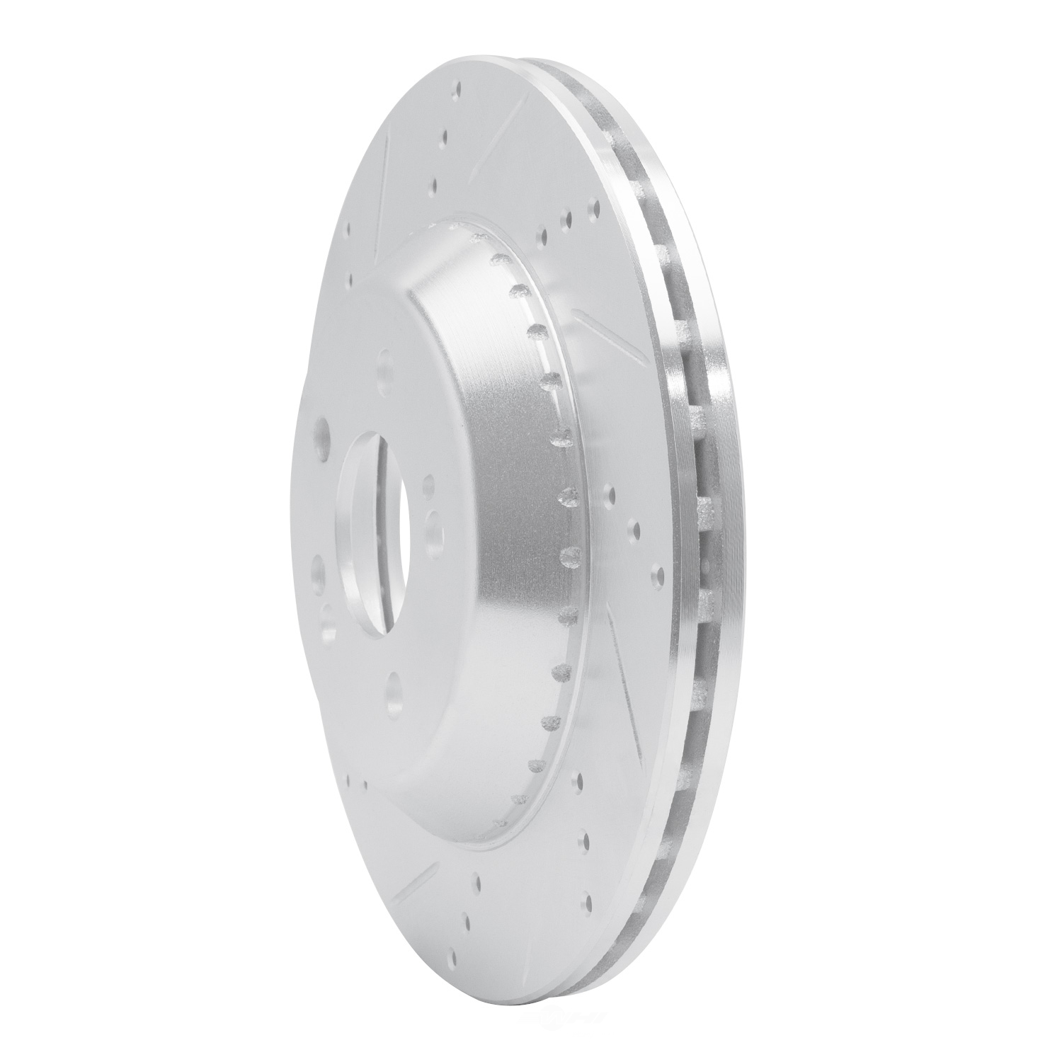 Dynamic Friction Company 631-63165L DFC Brake Rotor - Drilled And Slotted - Silver