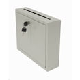thumbnail image 2 of AdirOffice Steel Wall Mountable Drop/Suggestion/Ballot/Mail Box W/Lock, Beige, 2 of 3