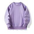 thumbnail image 2 of Sopiago Toddler Sweatshirt Boy Long Sleeve Crewneck Pullover Tops Drop Shoulder Sweatshirts Light Purple,8-9 Years, 2 of 7