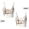 thumbnail image 5 of Picia Western Desert Cowboys Sports Bra for Women,Padded Strappy Sports Bras Medium Support Yoga Bra with Removable Cups,Running Yoga Bra-X-Large, 5 of 9