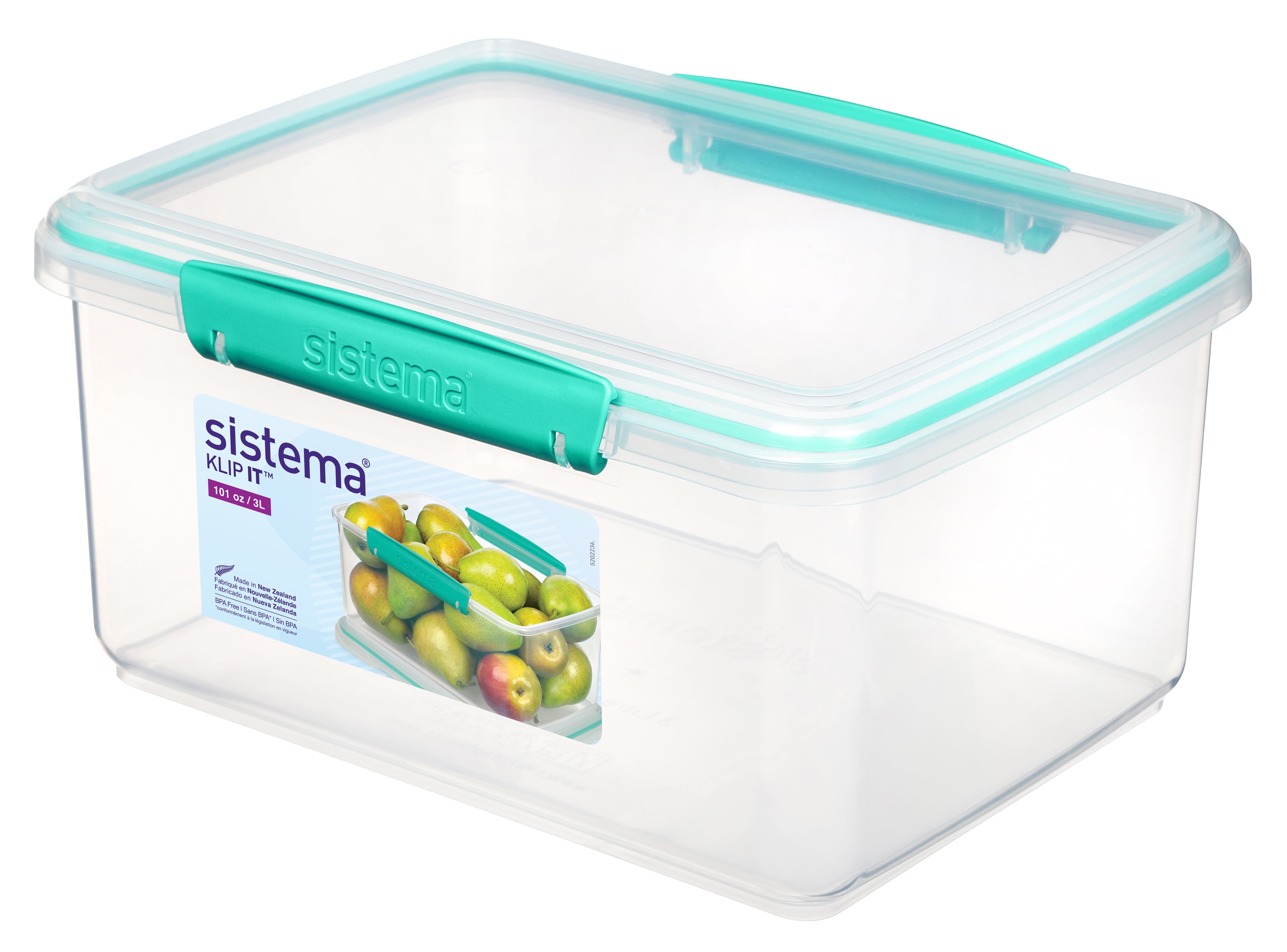 Sistema Klip It Collection Lettuce Crisper Food Storage Container, 118  Ounce/ 14.75 Ounce