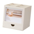 thumbnail image 4 of HILABEE 360 Degree Rotation Rotating Penholder Calendar with 4 Compartments for Vanity white, 4 of 9