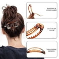thumbnail image 2 of French Concord Flat Hair Clips - 6PCS Curved Hair Claw No Slip Hair Clips Strong Hold Clip Hair Claw for Women, 2 of 8