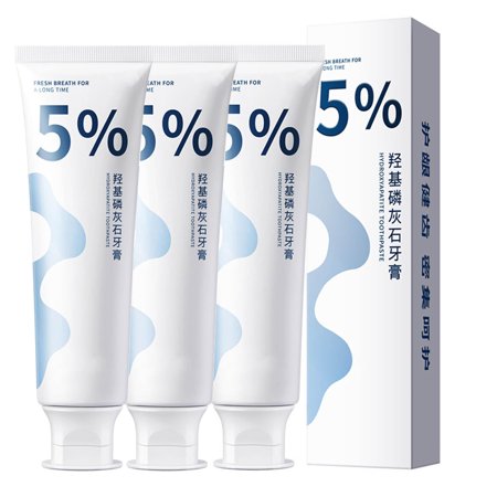 Hydroxyapatite Toothpaste  Bisindole Repair Toothpaste 100g  Protect Gums and Repair Damaged Teeth  Toothpaste Brightening  Stain Removing  Fresh Breath(3 pcs)