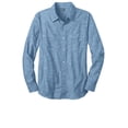 thumbnail image 5 of Men's Casual Long Sleeve Washed Woven Shirt, 5 of 6