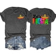 thumbnail image 1 of JAKANYQ T-Shirts pour Femmes, T-Shirts d'Été Décontractés à Lettres Imprimées, Col Rond, Manches Courtes, Confortables, 1 of 4