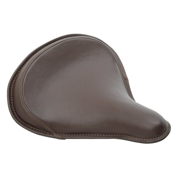 Drag Specialties Large Spring Solo Brown Leather Motorcycle Seat (0806-0049)