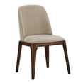 thumbnail image 6 of Weston Home Shaynah Upholstered Side Chairs with Walnut Legs, Set of 2, Sand, 6 of 9