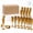Gold, variant on 24-Piece Plastic Champagne Flutes Set – 8.7" Premium Shatterproof Stemware for Weddings, Parties, and Celebrations – Elegant Reusable Toasting Glasses